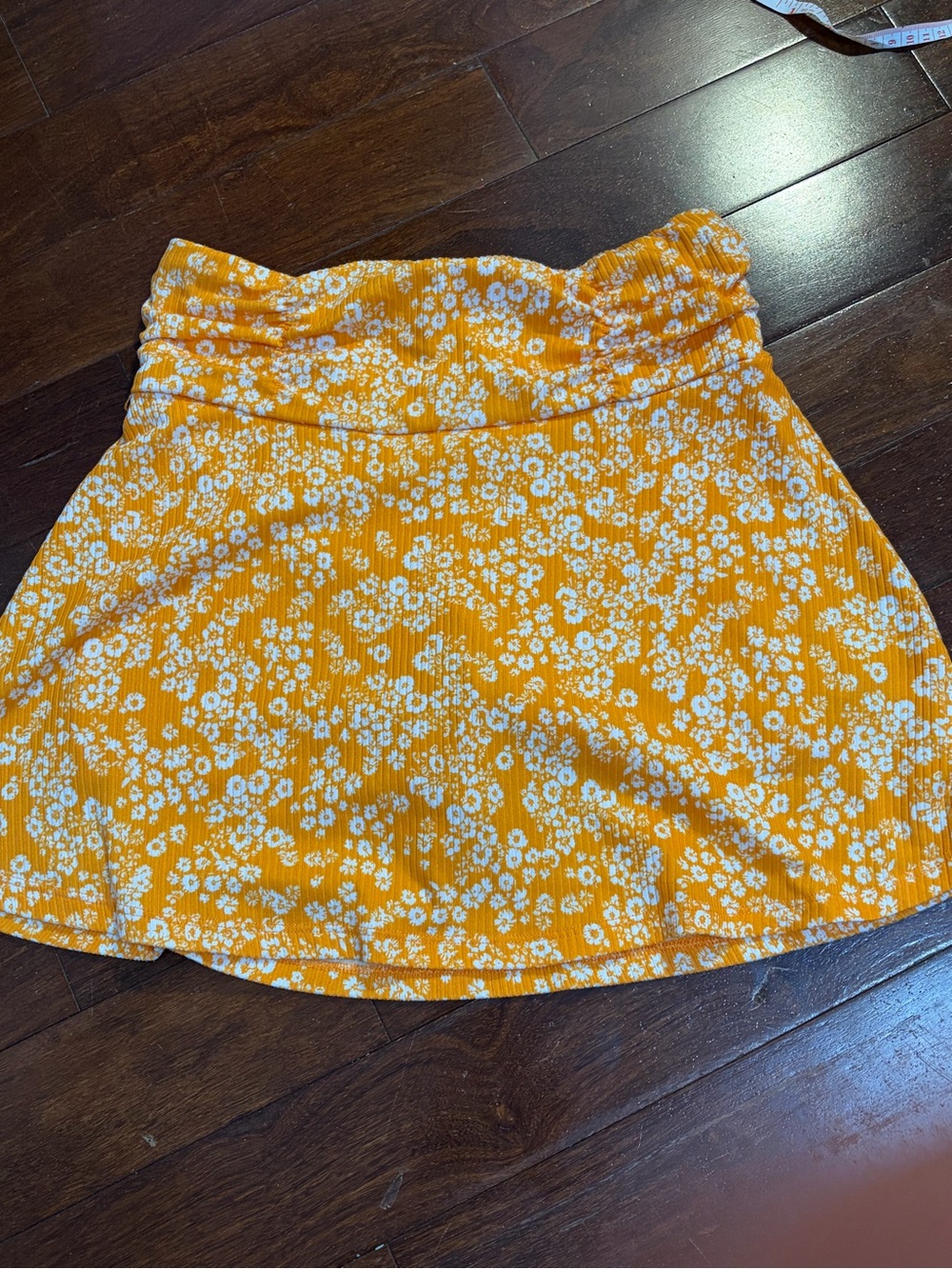 orange Floral A-Line Skirt - Women